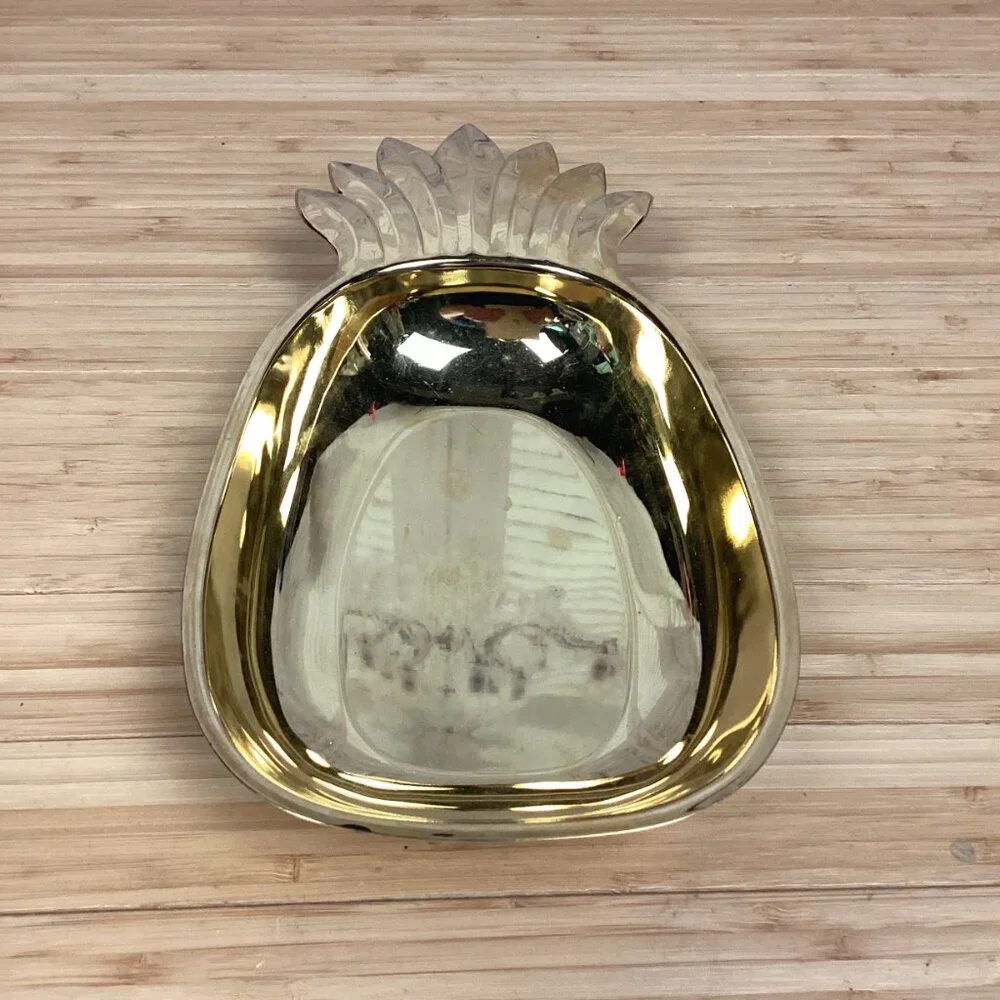 Vintage Shelton Ware 24k Gold Electroplated Pineapple Dish